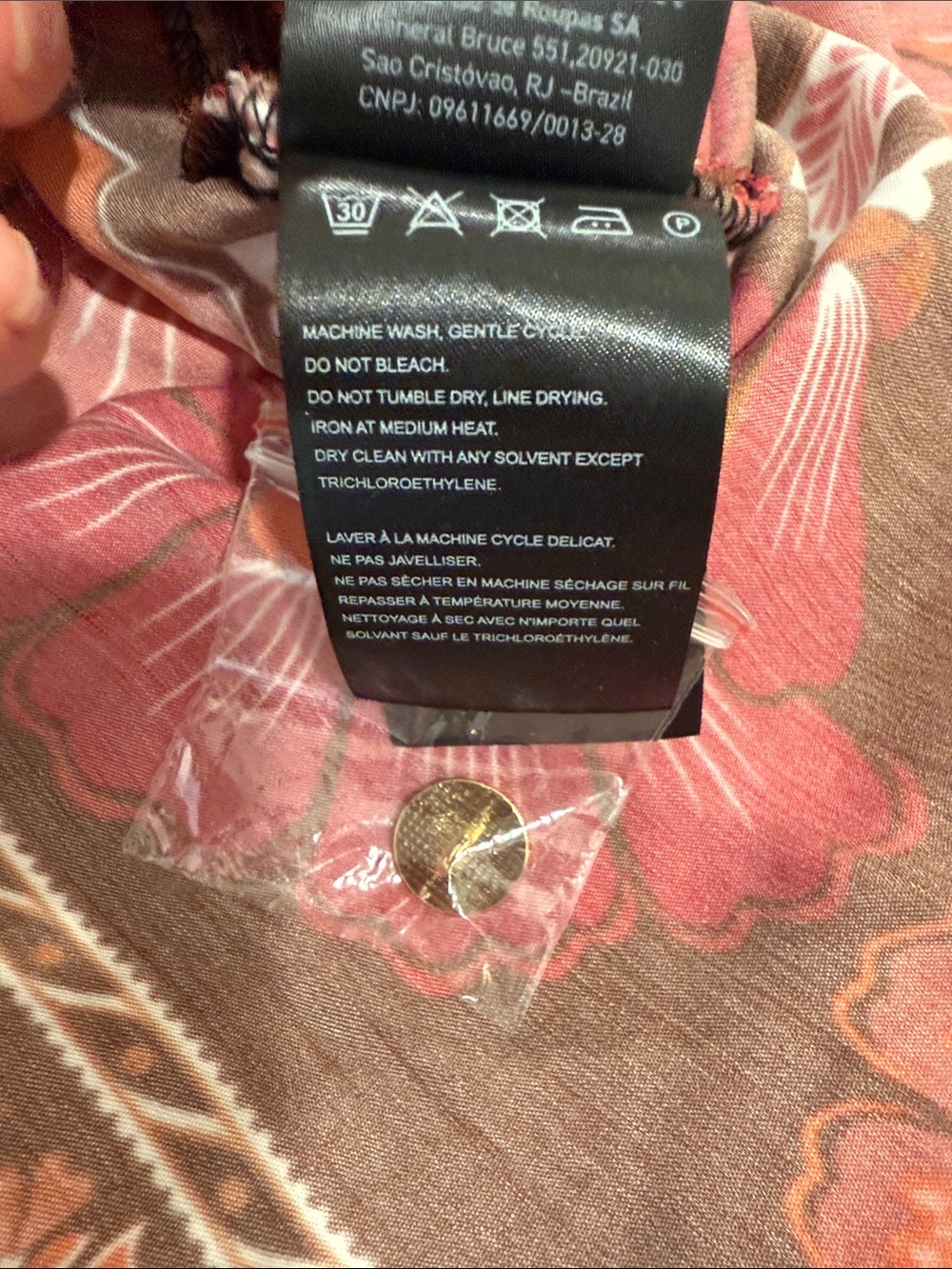 NWOT FARM Rio Miranda Mix Print Midi Dress - Picture 13 of 14
